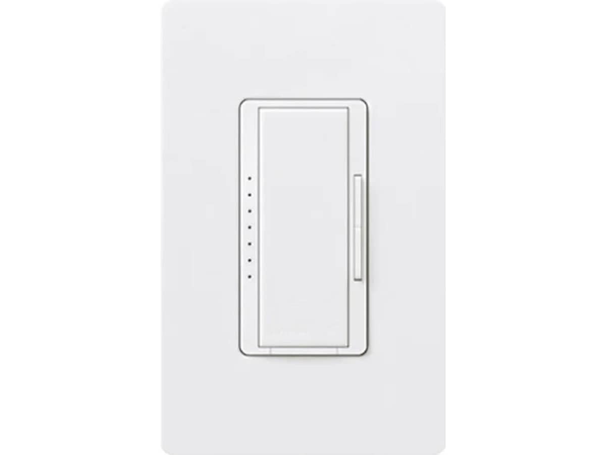 Lutron RRD-6ND-WH RadioRA 2 600W Neutral Wire Dimmer - White