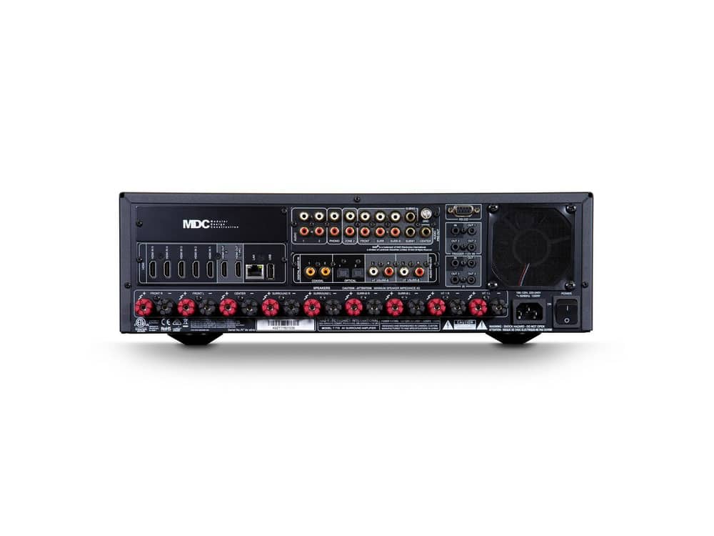 T 778 AV Surround Sound Receiver - rear panel