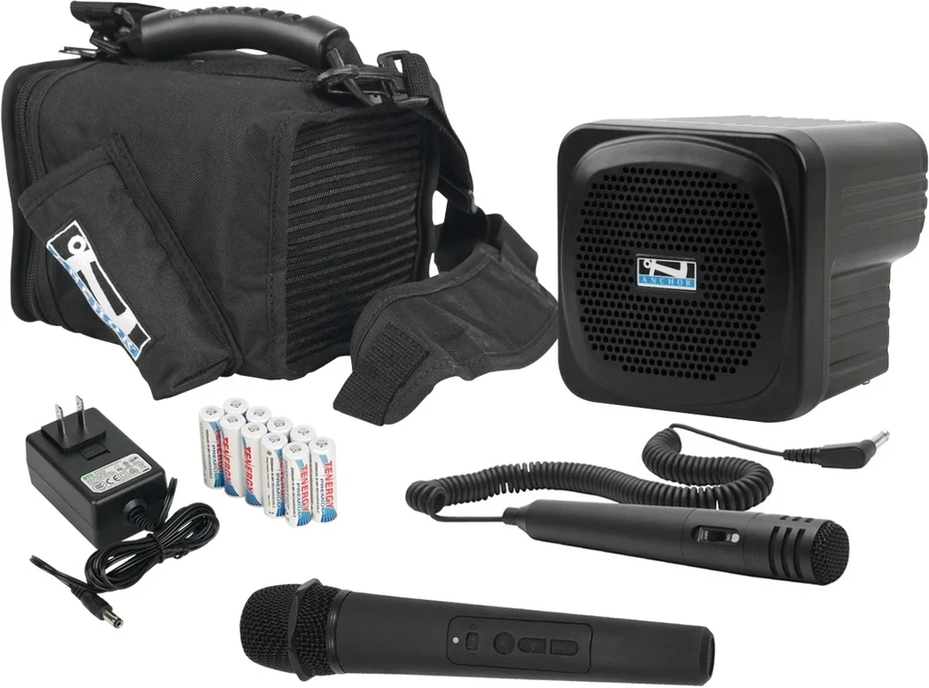 Anchor Audio MINI Pro System 1 Portable PA System with Bluetooth, Wired and Wireless Handheld Microphones