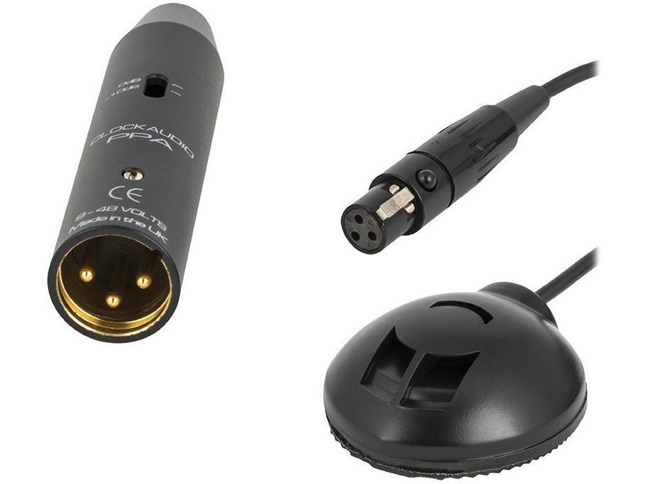 Clockaudio C006E Table Top Half-Cardioid Boundary Layer Condenser Microphone - Black