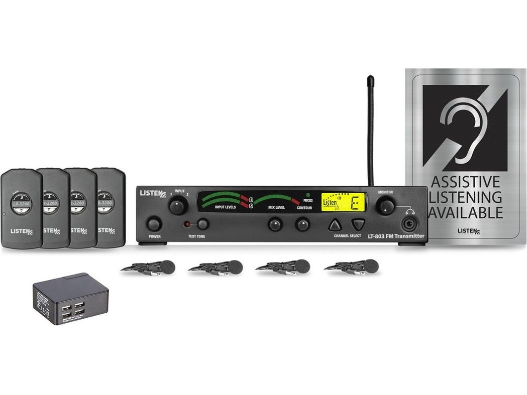 Listen Tech LP-4VP-072-01 Assistive Listening DSP Value Package (72 MHz)