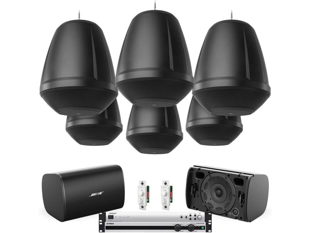 Open Ceiling Home Improvement Store Indoor Outdoor Multi-Zone Background Music Sound System
