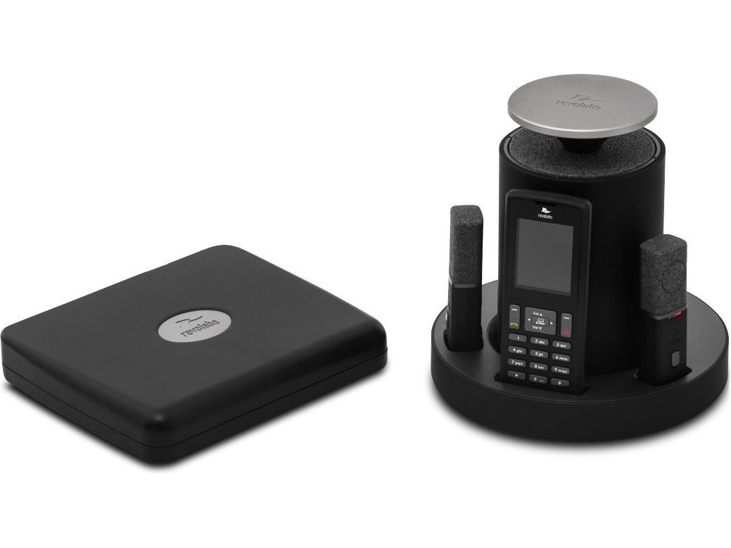 Revolabs 10-FLX2-200-VOIP FLX 2 VoIP SIP System with 2 Omnidirectional Tabletop Microphones