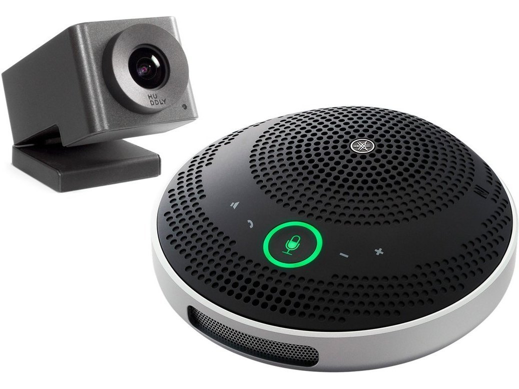Yamaha Huddly Go Conferencing Camera with YVC-200 Portable USB Bluetooth Speakerphone - Black
