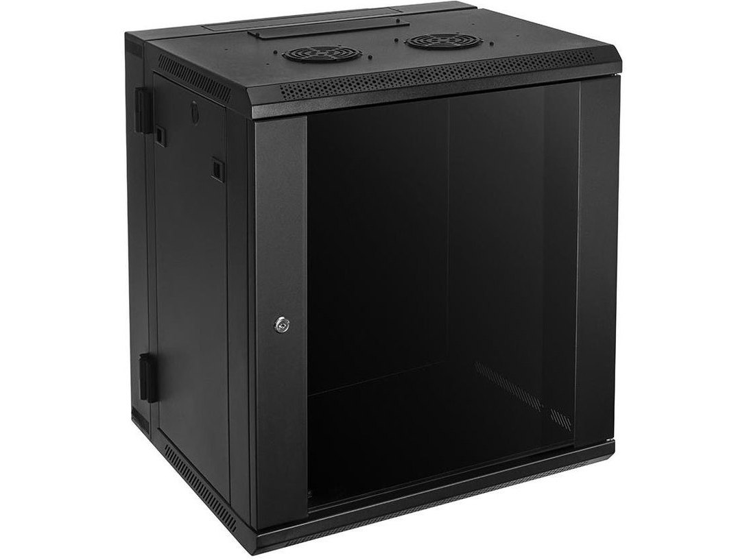 RACK 12 Space Enclosed Wall-Mounted Rack