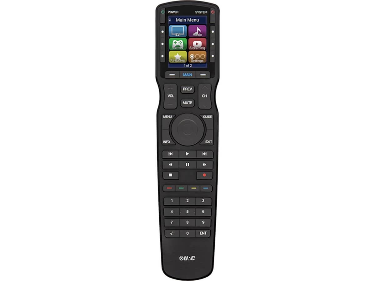 URC IR/RF Hard Button Remote Control with Color LCD (418 MHz)